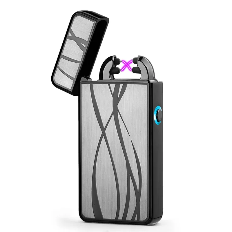 2018 новейшая электронная Usb зарядка двойная дуга Зажигалка плазменная импульсная