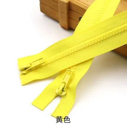 Light Yellow 5# разъемная застежка-молния с двойными концами застежкой-молнией застежка-молния смолаы Meete открытого конца 60/70/80/120/150/200 см набор «сделай сам» для спальные мешки диван одежды палатка прошитая вручную - Цвет: Light Yellow