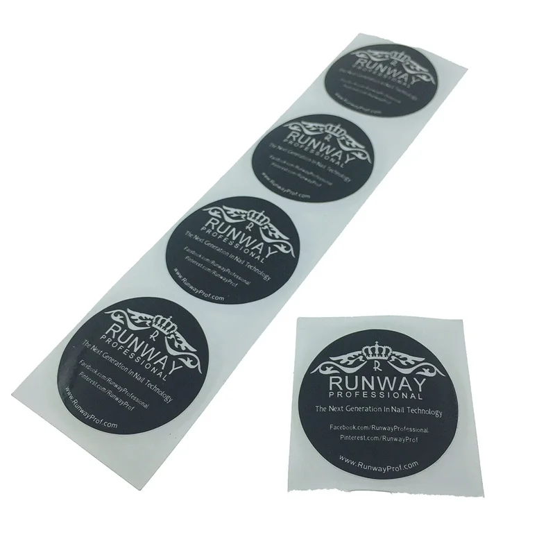 

CMKY round adhesive printing label in roll