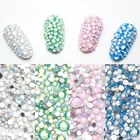 Розовые Искусственные маникюрные кристаллы опал, Стразы для ногтей, опаловые камни, 3D украшения для ногтей, Стразы для ногтей MJZ1026