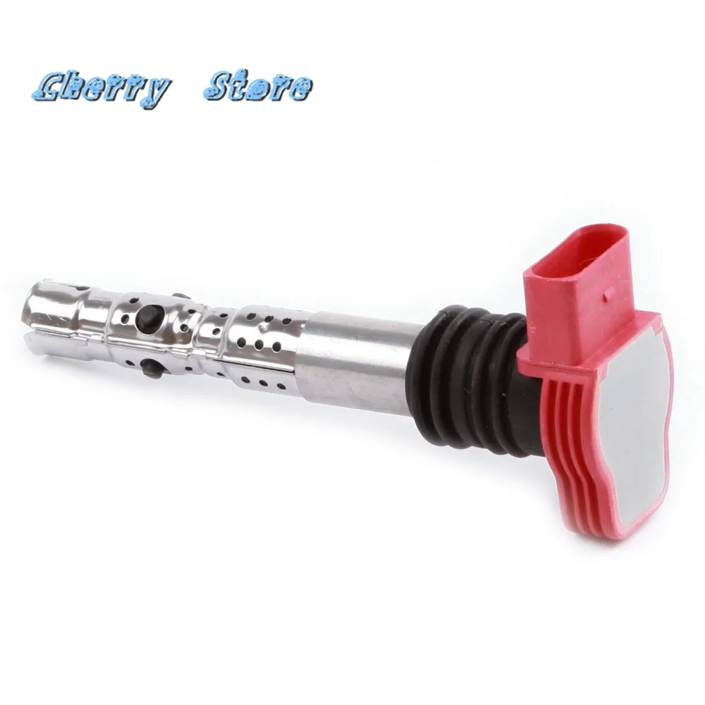 Новые UF-483 красные катушки зажигания для VW Volkswagen Jetta MK4 Bora Golf Passat B5 Audi A4 Quattro A6 06C905115M |