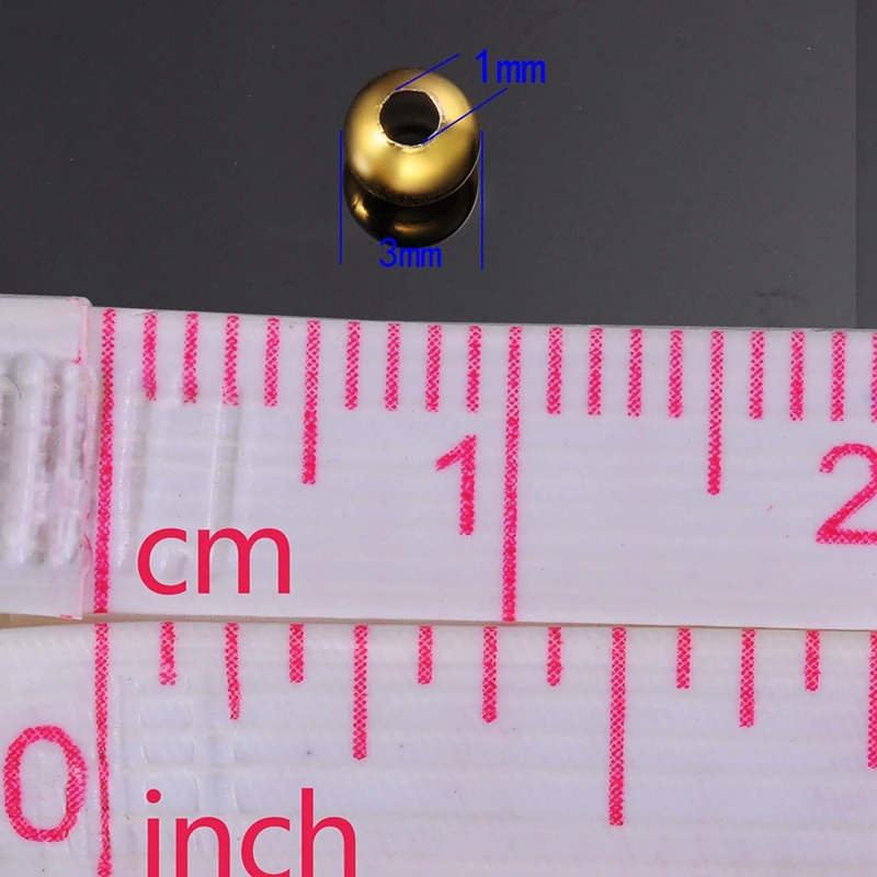 FUNIQUE модные очаровательные бусины 30 шт из нержавеющей стали Гладкие для поделок и