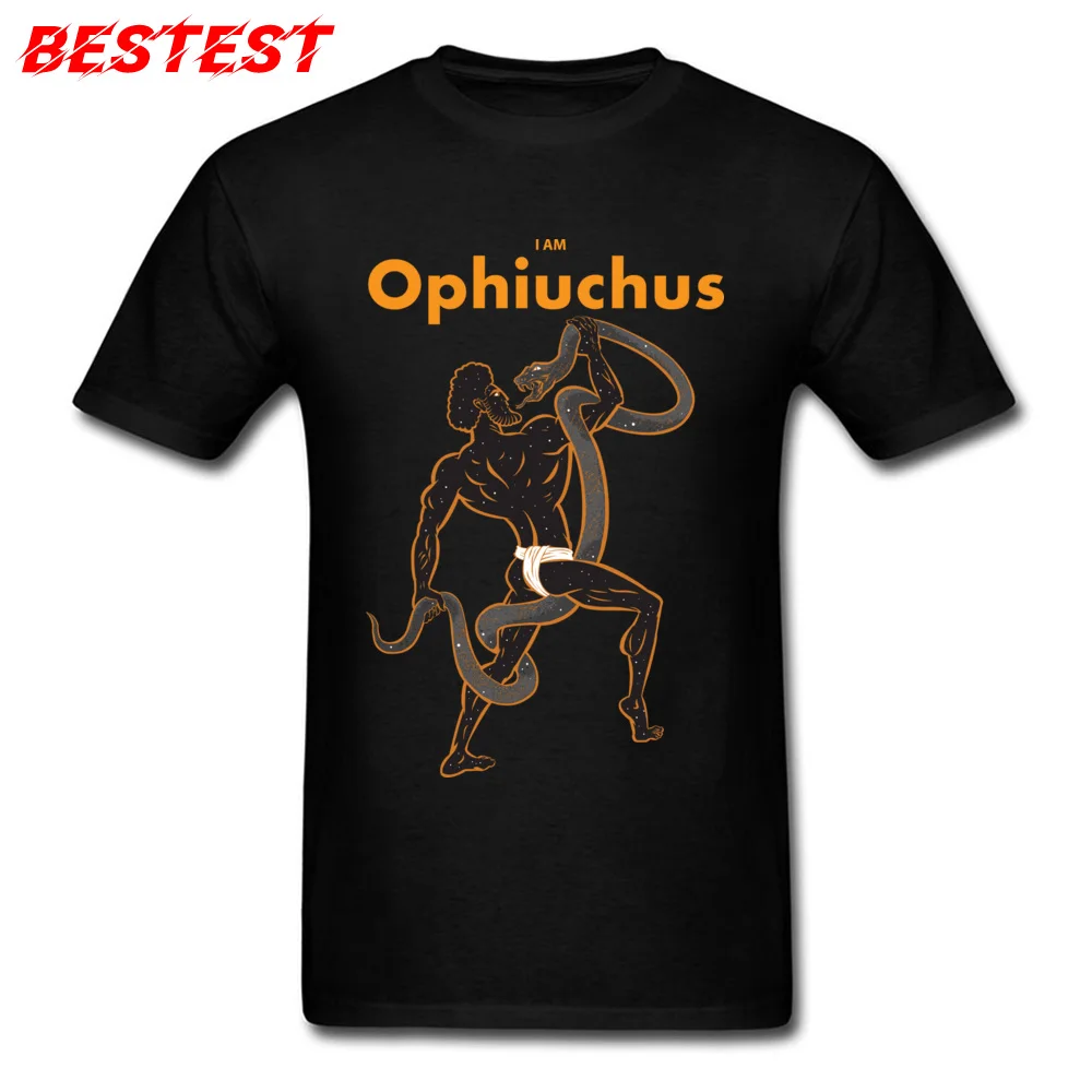 I Am Ophiuchus Футболка мужская футболка с принтом змеи и круглым вырезом Осенняя