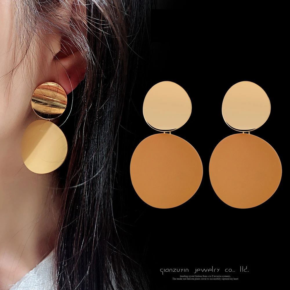 Женские винтажные Двойные серьги Seven Candy простые популярные корейские аксессуары