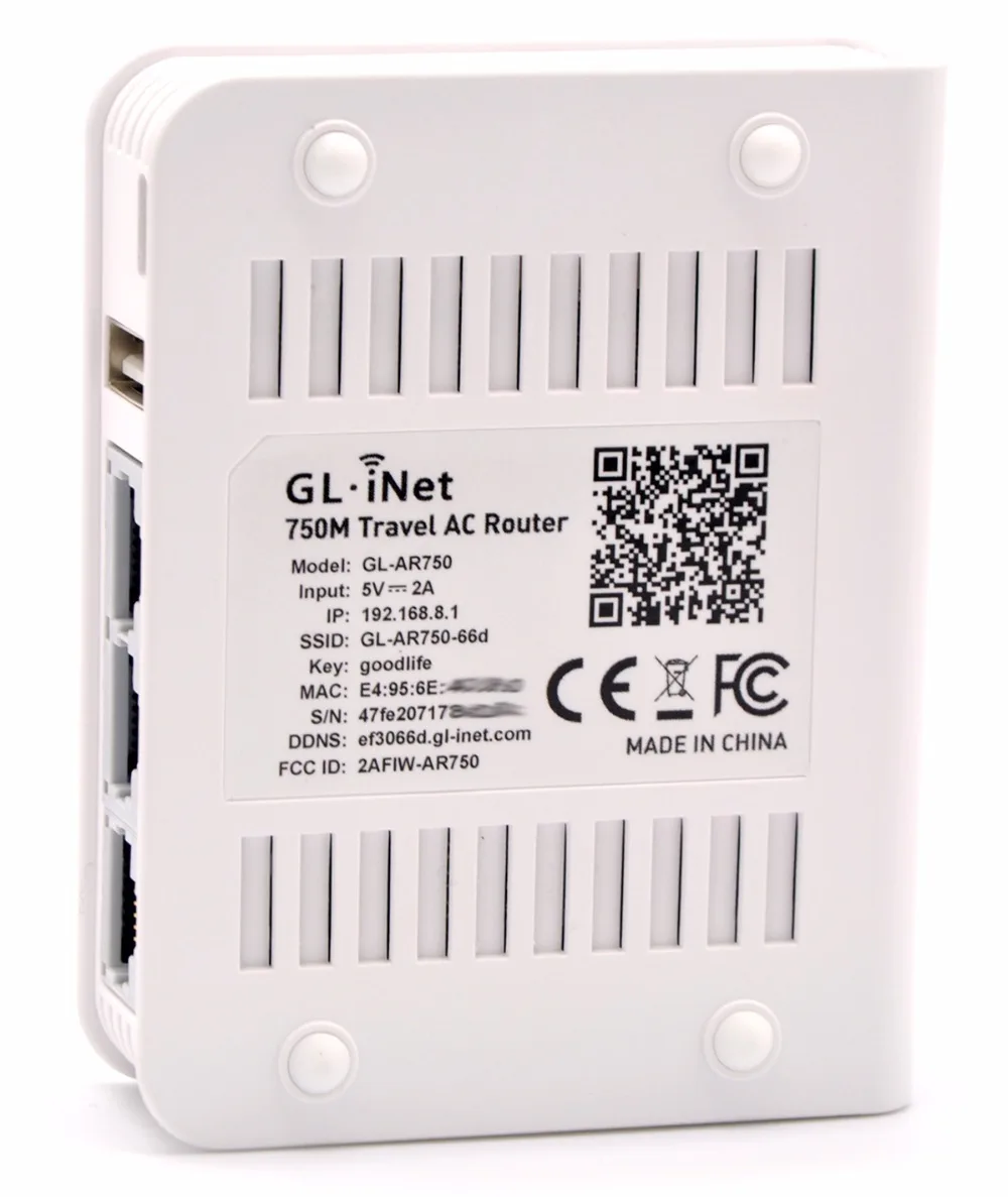 GL.iNet GL AR750 802.11ac 750 Мбит/с OPENVPN беспроводной маршрутизатор для путешествий AC Mini WiFi USB