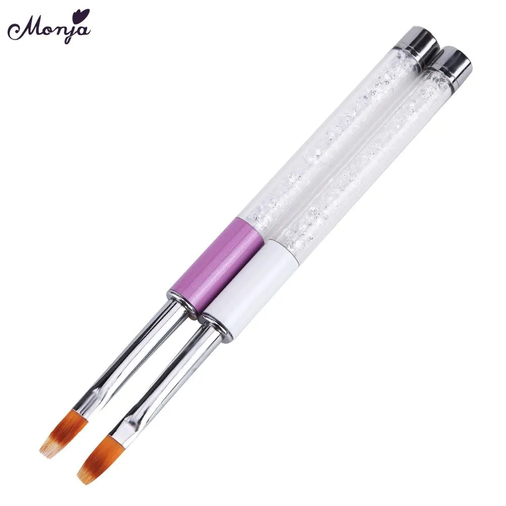 2 слойная кисть Monja для нейл арта с градиентом цвета УФ Гель лак кончик