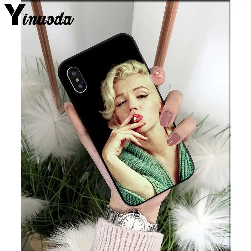 A4 Yinuoda Мэрилин Монро шаблон ТПУ мягкий сотовый Чехол для телефона для Apple iPhone 8 7 6 6S Plus X XS MAX 5 5S SE XR мобильные телефоны - Цвет: A4