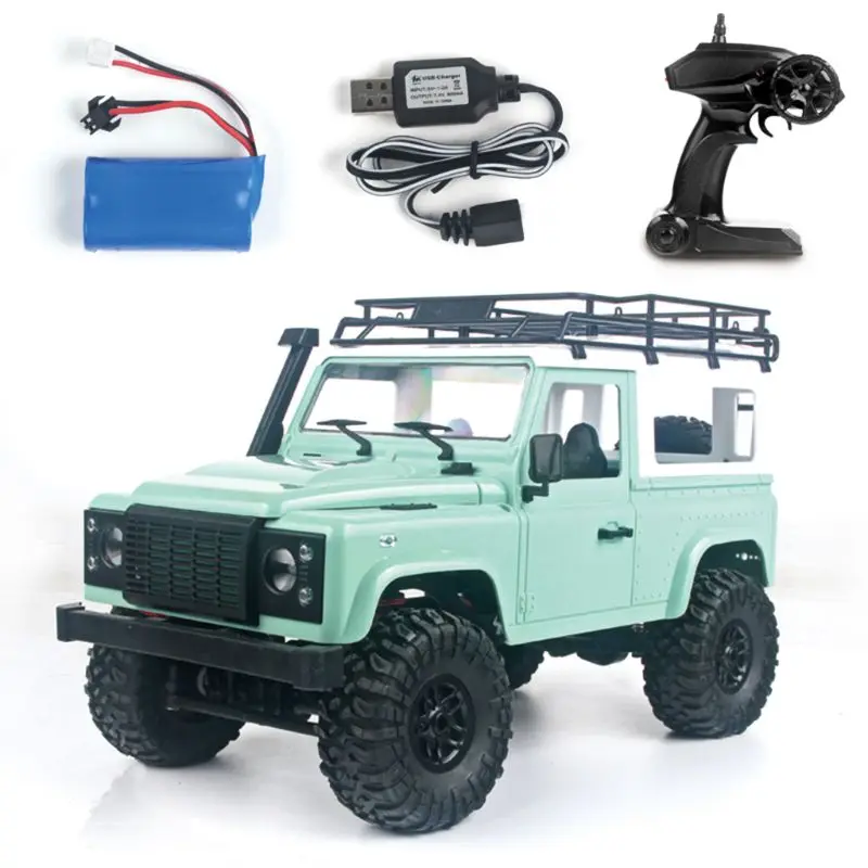 1/12 RC Рок гусеничный D90 2,4G 4WD автомобиль дистанционного управления грузовик игрушки защитник - Цвет: 3TT301125-GN