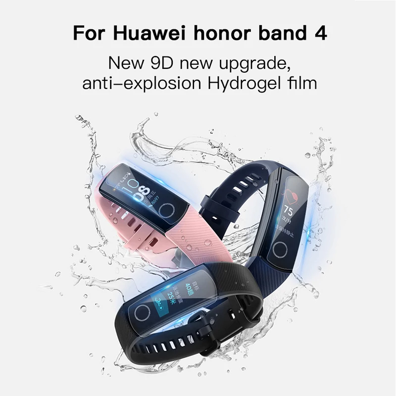 5 шт./лот 3D полное покрытие Мягкий ТПУ Защита для экрана Huawei Honor Talk Band 3 A2 B2 B3 Smart 4 Lite
