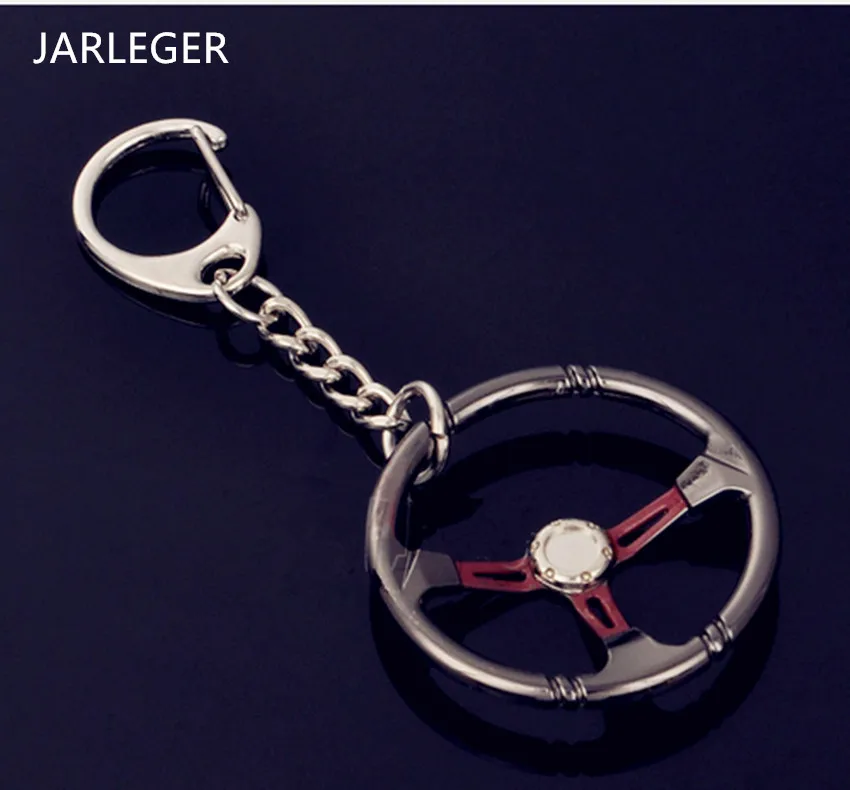 Модный автомобильный трендовый металлический брелок на руль для ключей BMW Audi