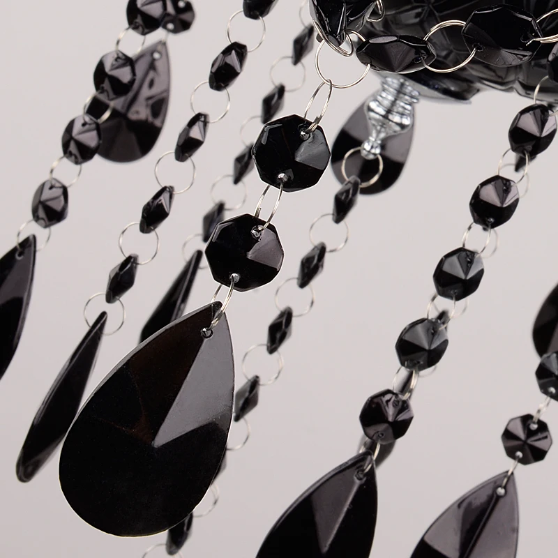 Одноголовый Европейский K9 хрустальные настенные лампы черный/белый/прозрачный