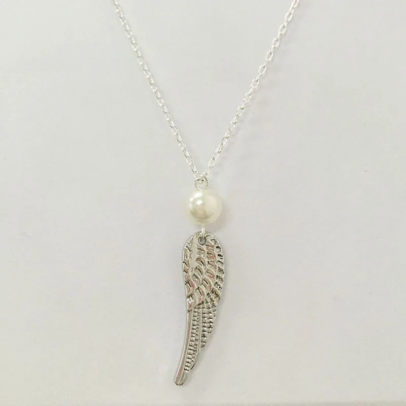 Простое Модное Новое Длинное ожерелье с кулоном из искусственного жемчуга