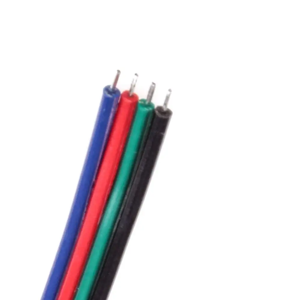 Светодиодная лента разъем 4pin 10 мм PCB Кабель Бесплатный сварочный питания 5 шт./лот