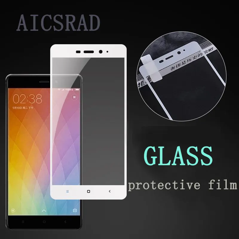 AICSRAD для xiaomi redmi 4x Стекло redmi 4x защита экрана полное покрытие закаленное защитное стекло flim для xiaomi redmi 4x Стекло