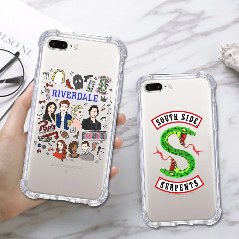 

TV Riverdale Southside Serpents Phone Case For iPhone 11 Pro XS MAX XR SE 2020 7 8 Plus Cover For iPhone 12 Pro MAX XR 6S Coque