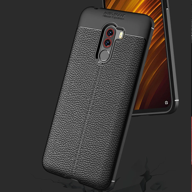 KaiNuEn роскошный телефонный чехол-лента на заднюю панель для xiaomi pocophone f1 poco f1 силиконовый мягкий кожаный из ТПУ шаблон аксессуары