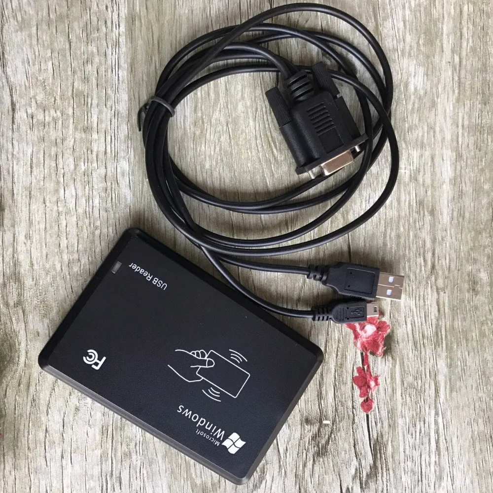 Совершенно новый RS232 Настольный RFID считыватель бесконтактная близость