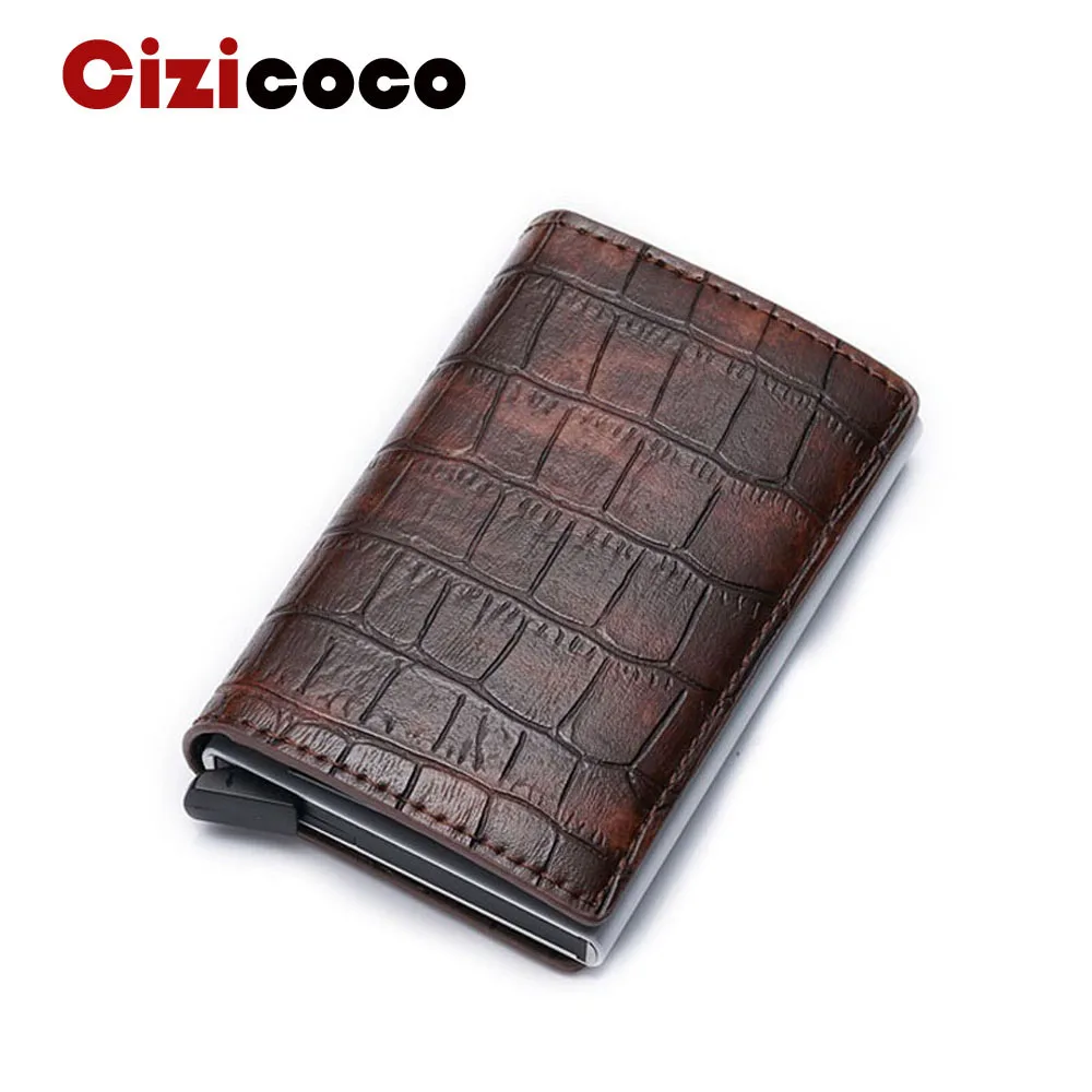 Новинка Противоугонный мужской держатель для кредитных карт RFID алюминиевый