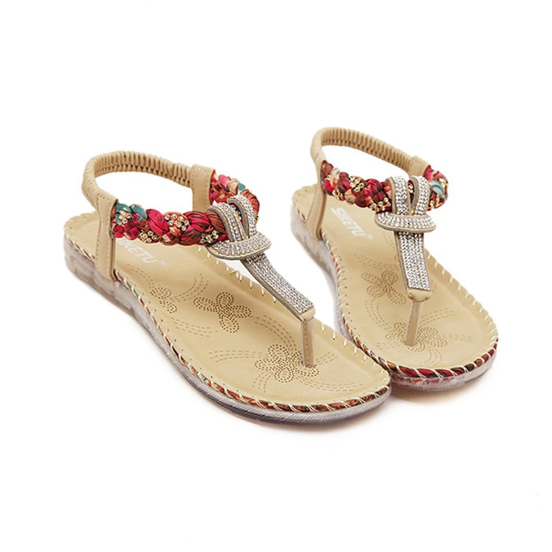 Женские Вьетнамки с Т-образным ремешком дизайнерские сандалии-гладиаторы