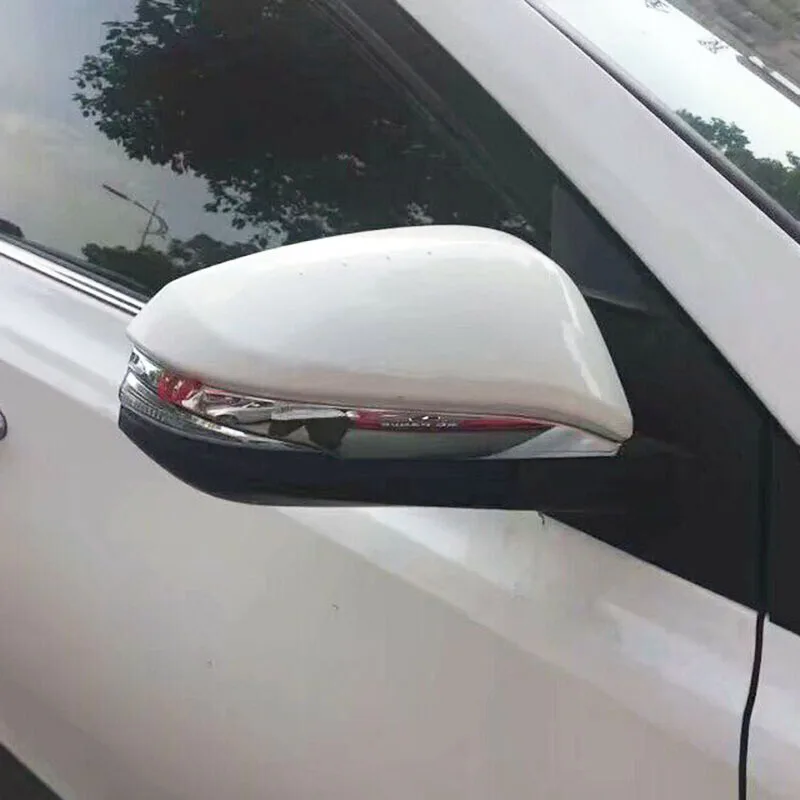 

For TOYOTA NOAH VOXY Accessories 2014 2015 2016 2017 car Styling ABS Chrome Car Rearview mirror decoration strip Cover Trim