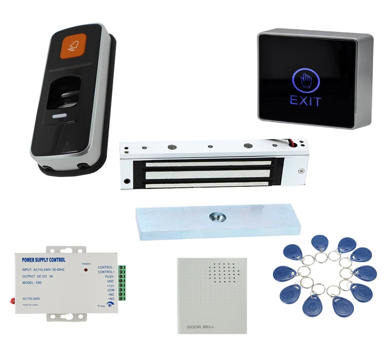 Биометрический отпечаток пальца и RFID ID 280 Электрический магнитный дверной