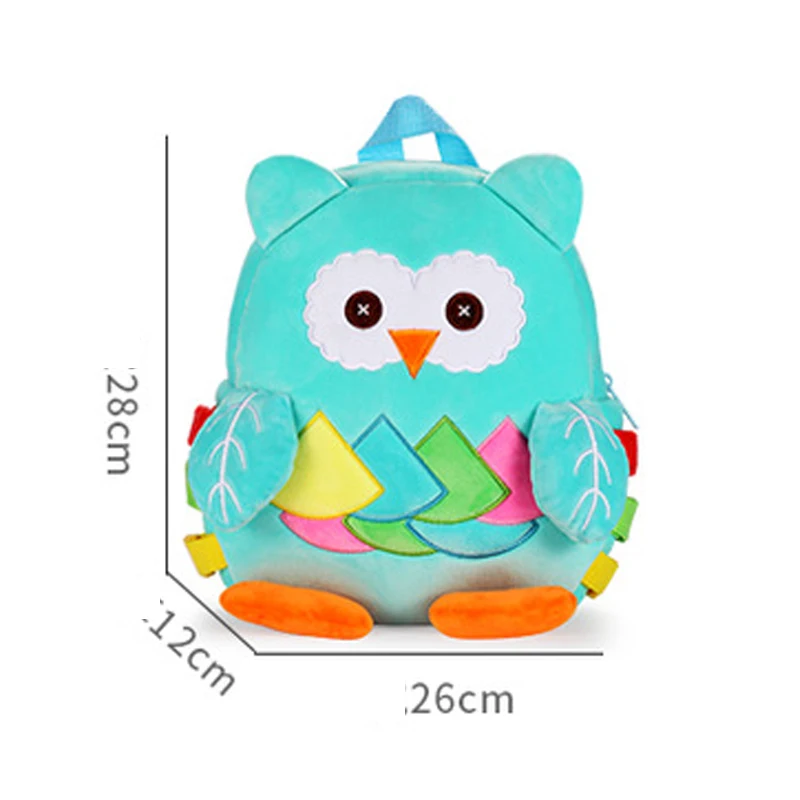 Милый плюшевый рюкзак с совой Kawaii зайчиком мягкая игрушка кроликом розовая синяя