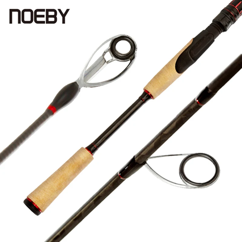 NOEBY Новая быстрая пресноводная приманка 1,98 м/2,13 м/2,29 м углеродное волокно Спиннинг/Литье приманки удочка для путешествий рыболовные снасти