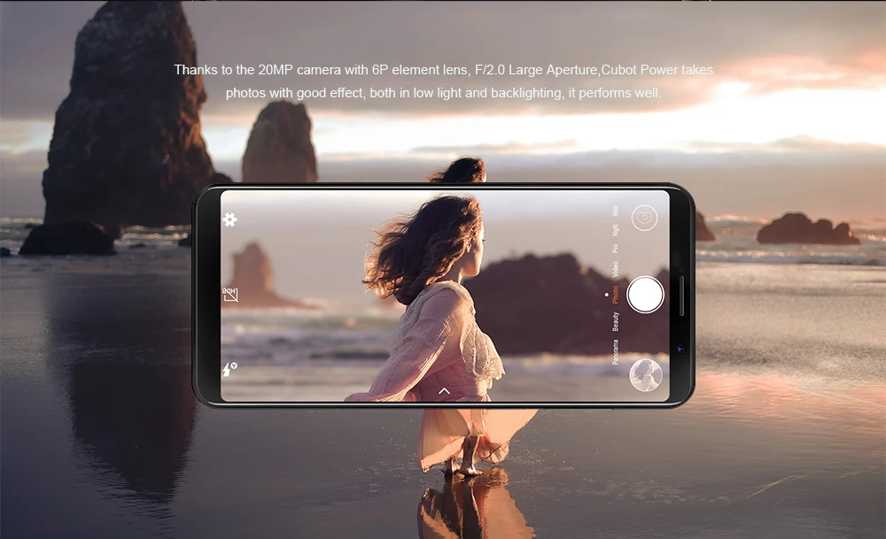 Смартфон Cubot power 6000mAh 6GB+ 128GB 5,99 ''18:9 FHD+ Android 8,1 Helio P23 Octa Core 6P объектив 20.0MP Dual 4G LTE отпечаток пальца