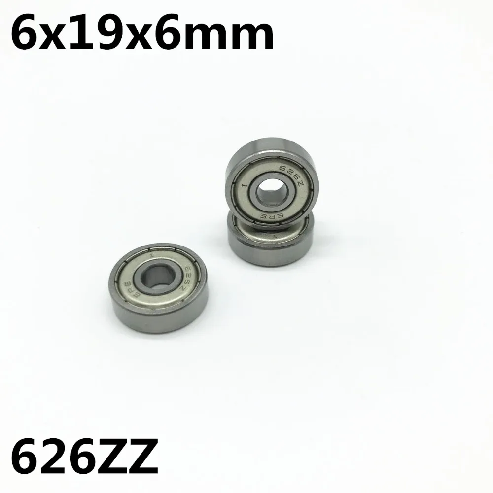 10Pcs 626ZZ R-1960ZZ 6x19x6 mm Deep groove ball bearing Miniature bearing High quality High speed Advanced 626Z