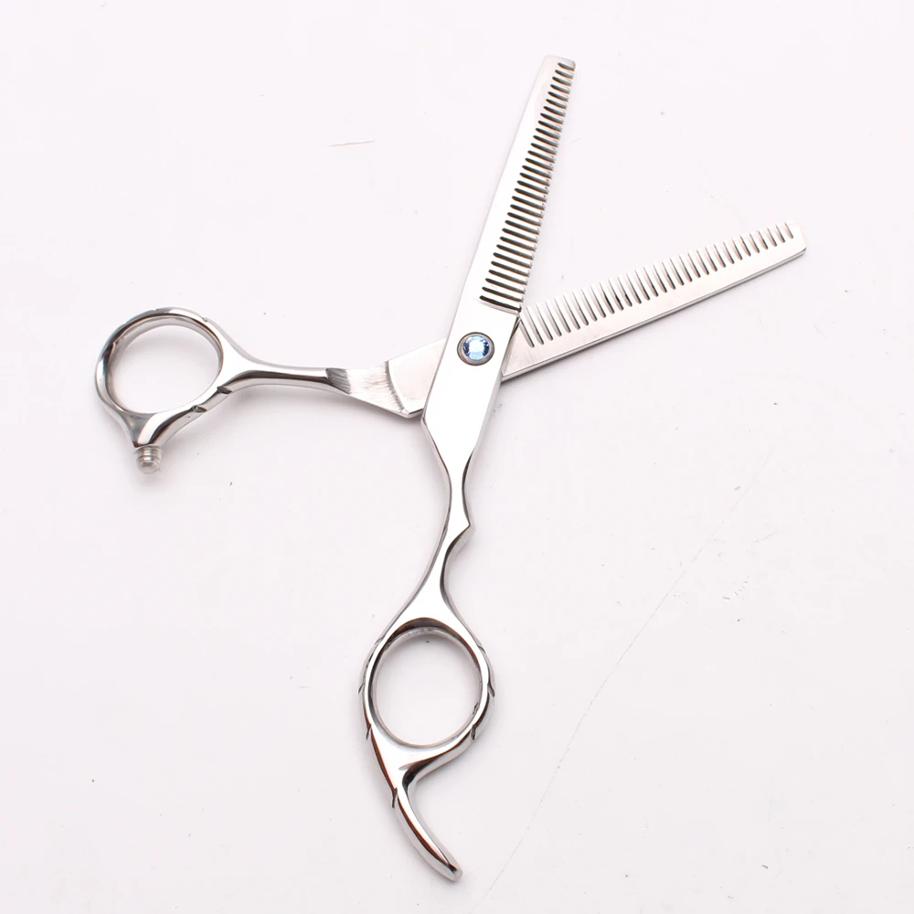 6 &quot17 5 см гравировка логотипа истончение ножницы двойные боковые зубы