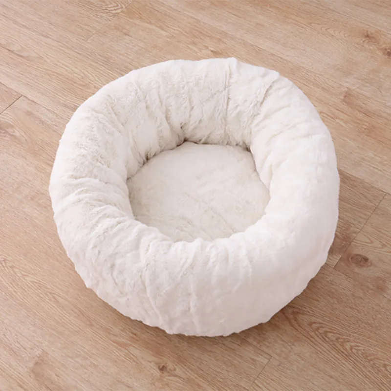 Теплый пончик Cuddler кошки собака кровать плюшевая собака Успокаивающая кровать домашнее животное спальный коврик MYDING