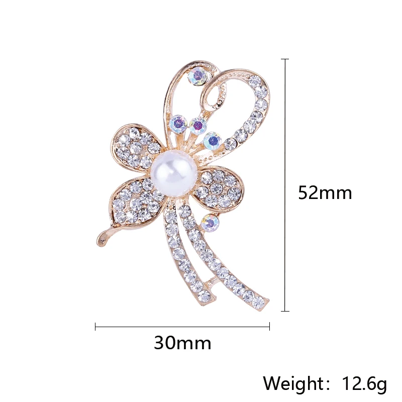 Женская Брошь В Виде Цветка с кристаллами в Корейском стиле|rolling swivel|steel fishfishing