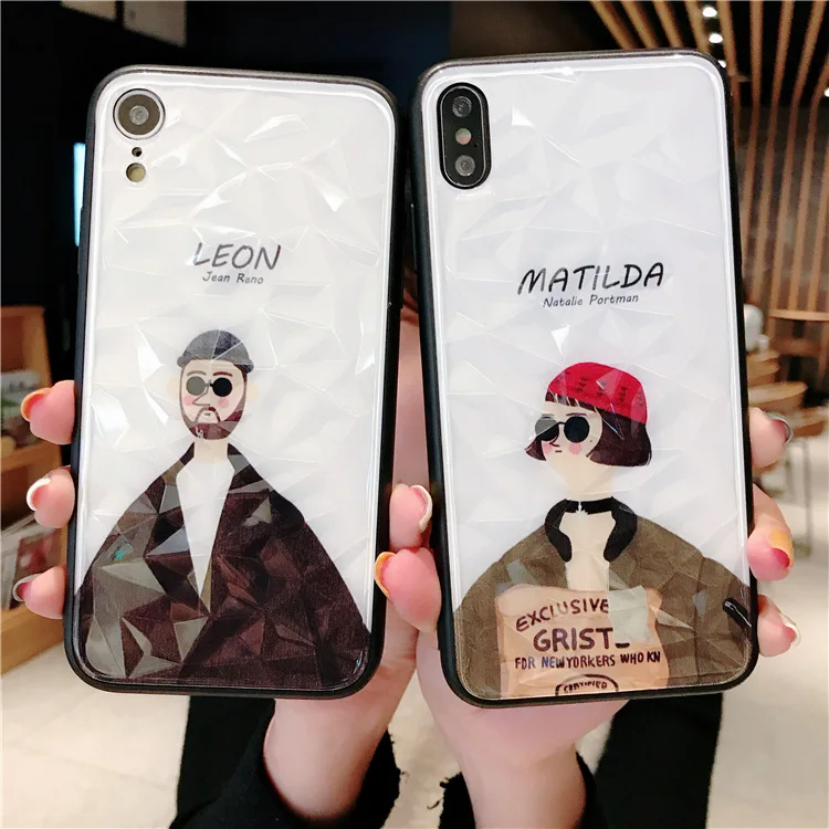 GlamPhone Чехол Diamond Leon/Профессиональный Чехол для телефона чехол для iPhone11ProMAX 6 6S 7 8 Plus XS Max XR X Простой жесткий чехол