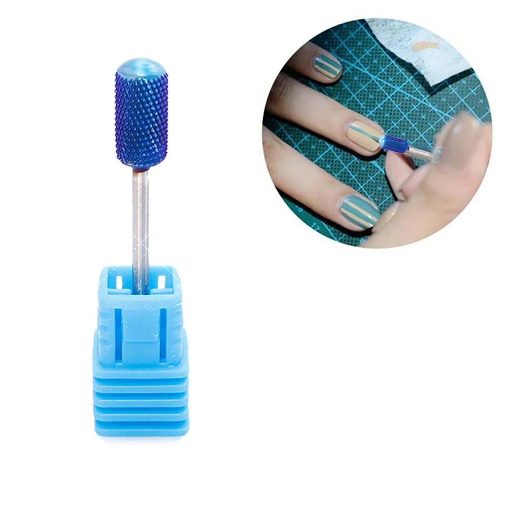 Barrel ногтей сверло безопасности средней зернистости Маникюр наконечника для Nail Art