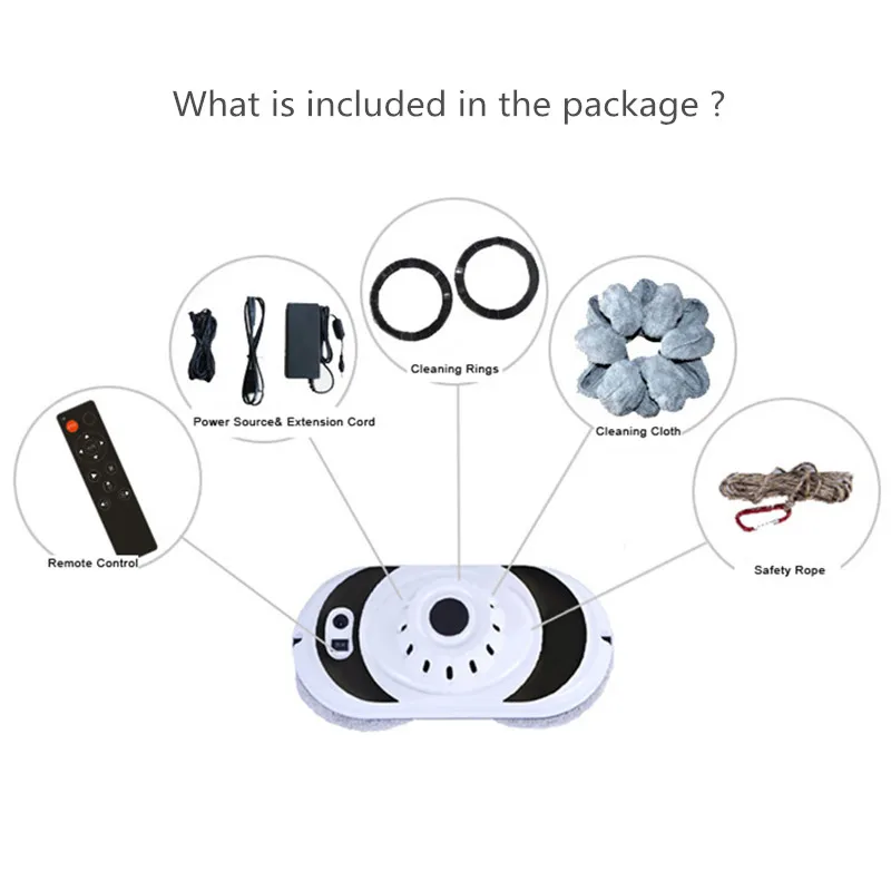 Робот для мойки окон влажной и сухой очистки стекла с дистанционным управлением