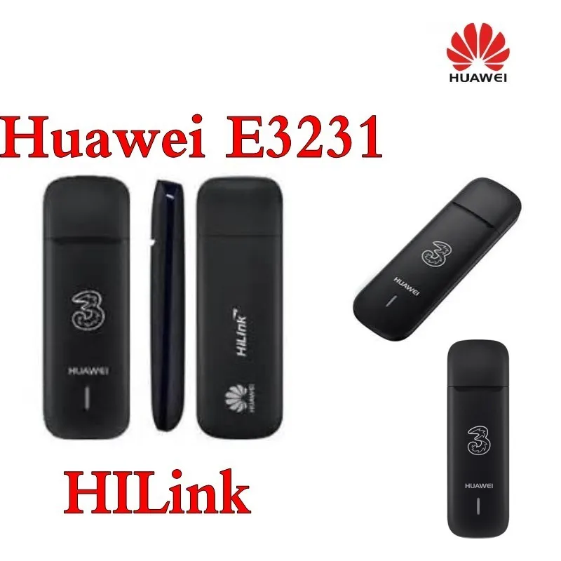 Оригинальный разблокированный Huawei E3231 HSPA 3G 21 Мбит/с HiLink USB Модем WCDMA 2100 МГц Лот 50