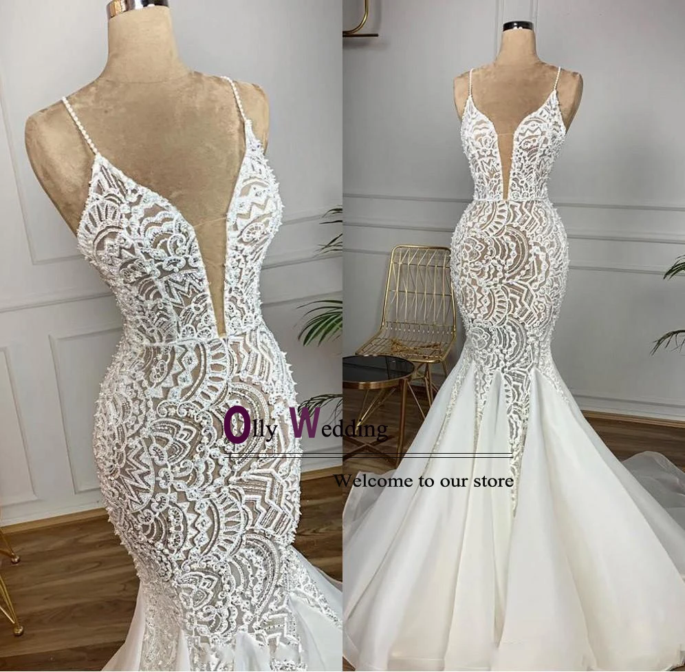 Сексуальное кружевное свадебное платье русалки для невесты свадебные платья с