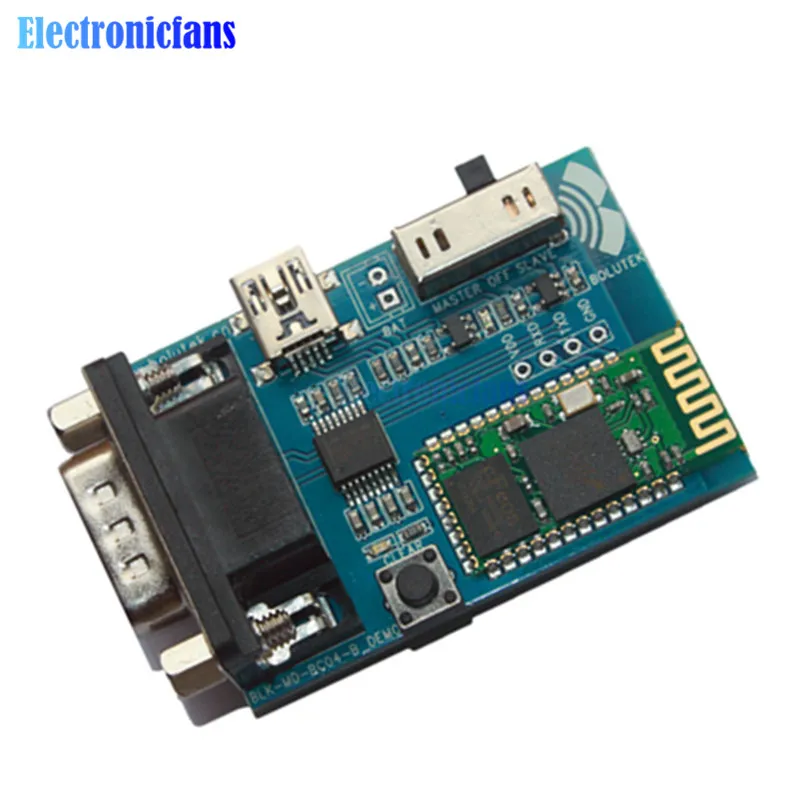 RS232 Bluetooth Serial Adapter Communication Master-Slave 2 Modes 5v mini usb | Электронные компоненты и