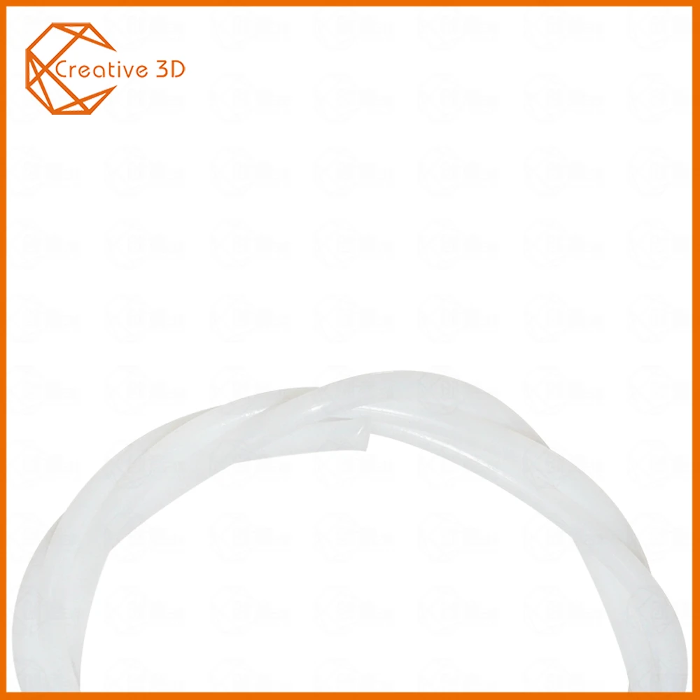 Креативный 3D 1 м 2*4 мм трубка фторопласт тефлоновая труба к J-head hotend RepRap rostock Bowden экструдер для 1,75 мм нити