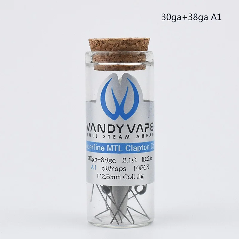 30ga 38ga A1 10 шт./20 шт. Vandy vape Сверхтонкий MTL плавленый Clapton Предварительно Построенная катушка KA1 SS316 Ni80 для большинства Vaper RDA RTA Танк Atoziter - Цвет: 30ga 38ga A1