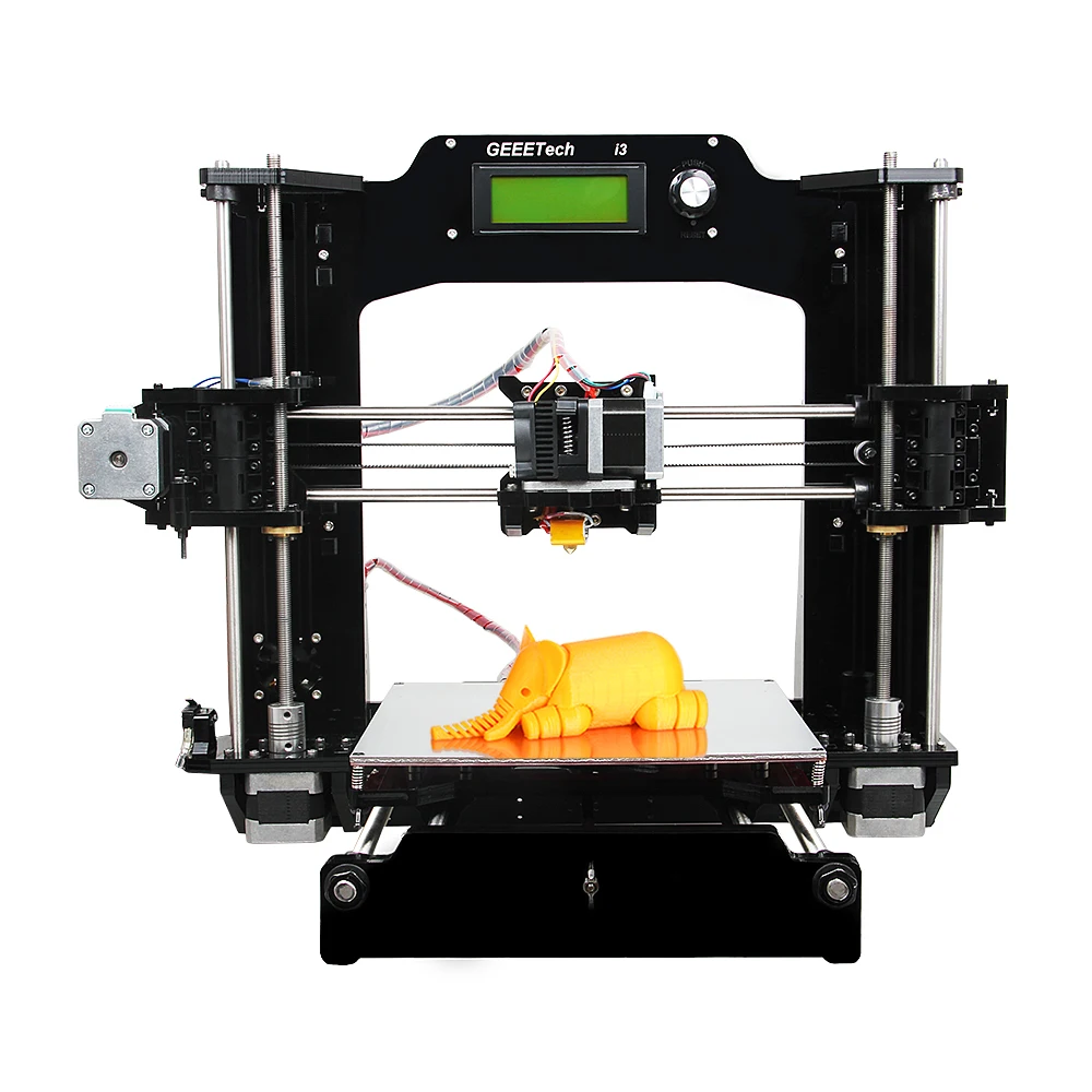 Geeetech I3-X 3D принтер Полный акриловый MK2A Тепло-кровать высокой четкости LCD 2004 Reprap Prusa