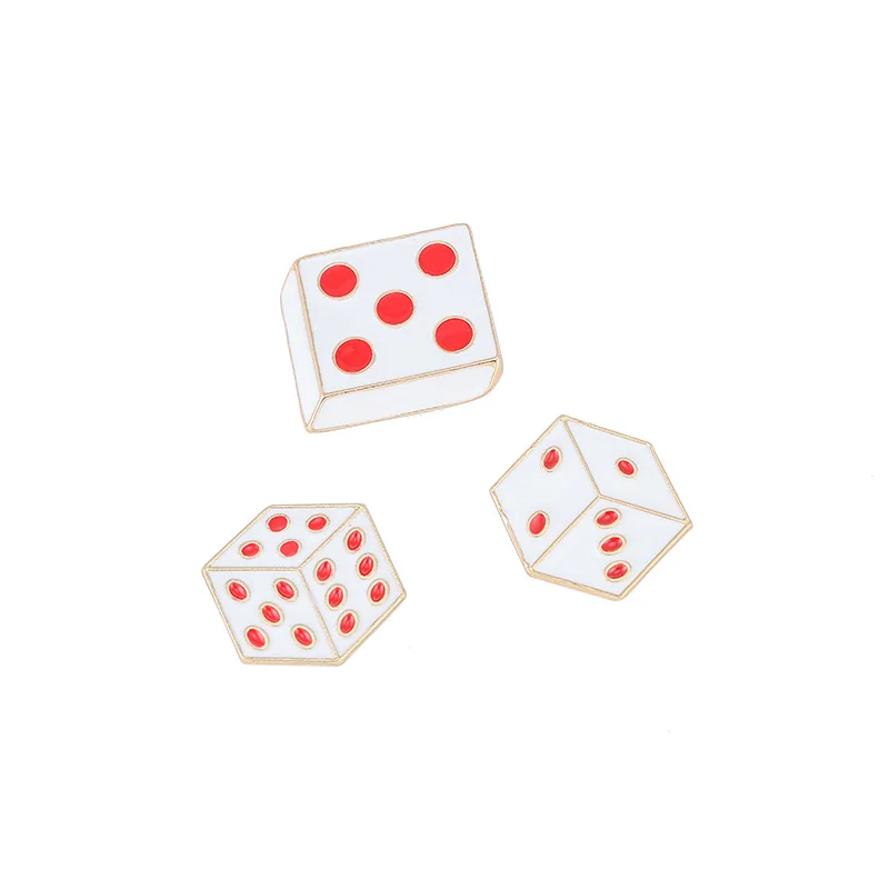 Милые Мультяшные квадратные Броши унисекс эмалированные булавки мини-кубики