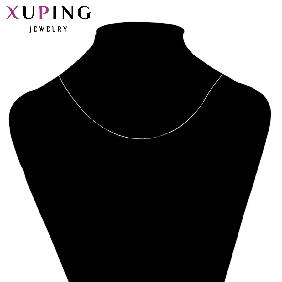 Xuping модное ожерелье, дизайн, большое длинное ожерелье, позолоченное ожерелье, Женская цепочка, ювелирное изделие,, подарок 42555