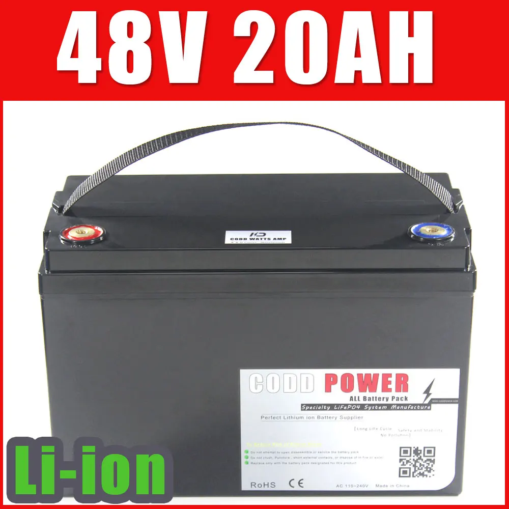 

48V 20AH Electric Bike Lithium ion Battery 48V 1000W E-bike Battery