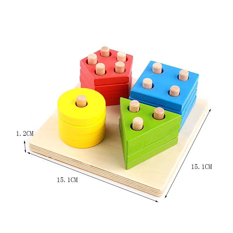 

Wooden Puzzle Infant Toys Geometric Sorting Puzzle Preschool Educational Learning Toys For Children Birthday Gift YH1444H