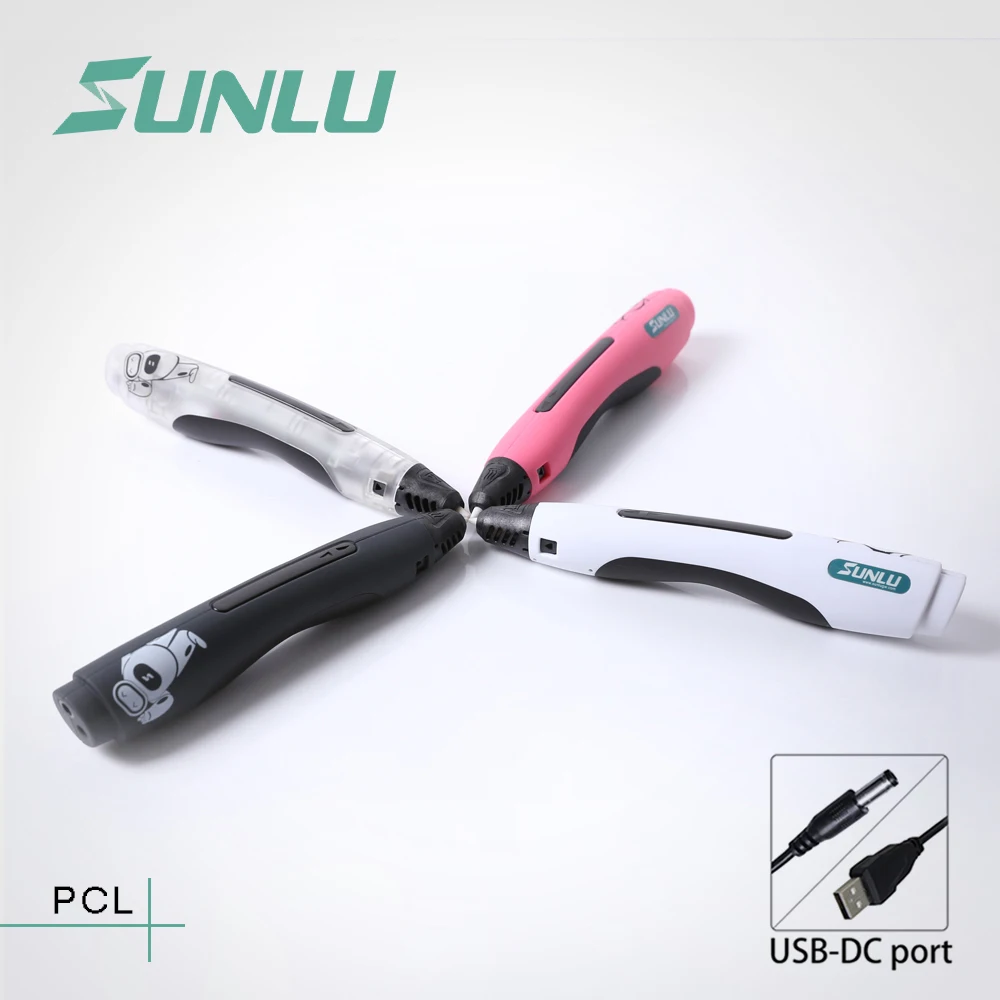 SUNLU SL-400A 3d граффити ручка поддержка PCL нити низкой температуры безопаснее использовать для детей 3D печати ручки подарок на день рождения