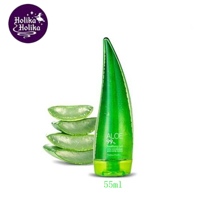 HOLIKA алоэ 99% успокаивающий гель с экстрактом алоэ вера 55 мл Гель для Кожи с алоэ вера по уходу за лицом уход за угристой кожей анти отбеливающие отбеливающий увлажняющий крем