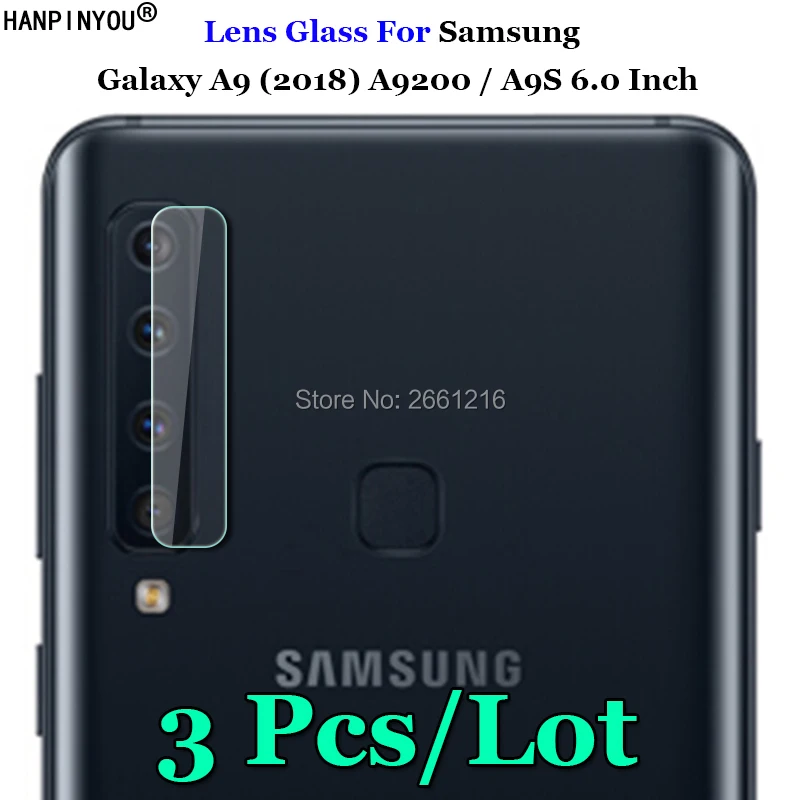 

3 шт./лот для Samsung Galaxy A9 (2018) A9200/A9s, ультрамягкое прозрачное закаленное стекло, Защитная пленка для объектива задней камеры