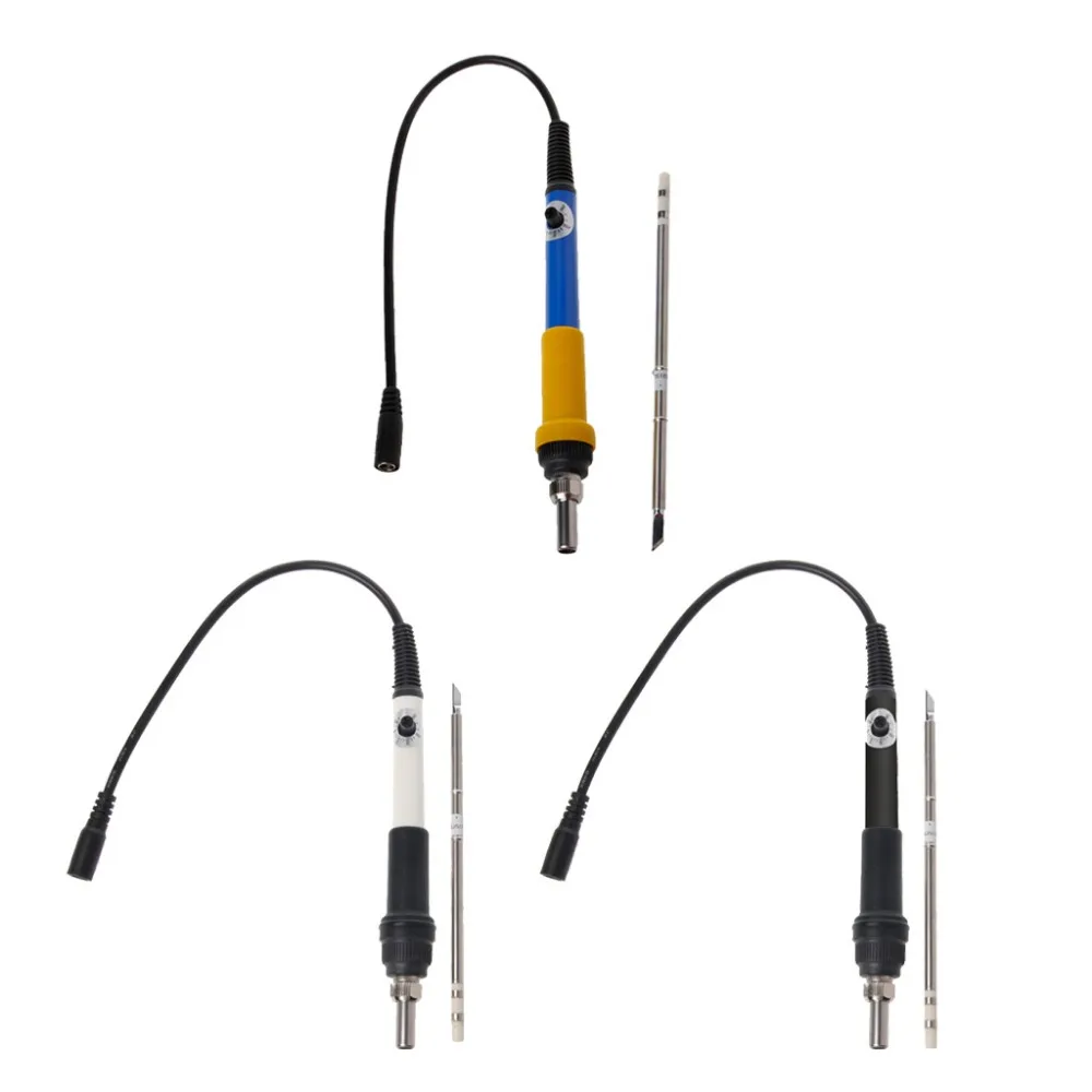 T12 DC 12-24V 75W мини Электрический паяльник Регулируемая температура+ наконечник