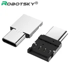 Переходник Robotsky Type C на USB 3,0 OTG, кабель-конвертер USB C для телефонов Samsung, Xiaomi, Huawei, Android, OTG